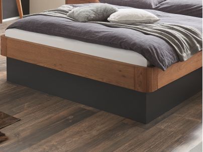 Lit Practico Ravo en chêne sauvage massif, Hasena fabricant Suisse. Meuble pour la chambre