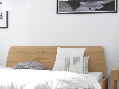 Lit Edda en bois de chêne massif haut de gamme | Le Monde du Lit