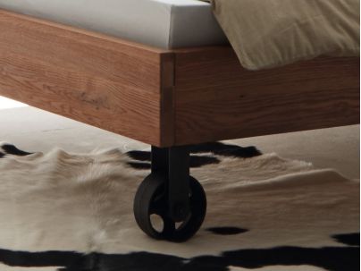 Lit Quadro Cena en chêne sauvage massif, Hasena fabricant Suisse. Meuble pour la chambre