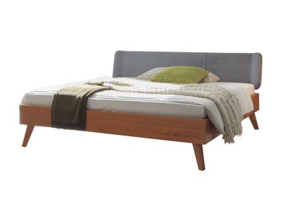 Lit Leni en chêne sauvage massif de qualité, Hasena fabricant Suisse.