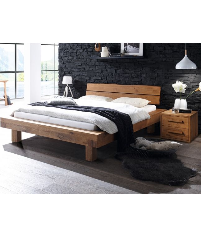 HASENA - Lit en chêne massif