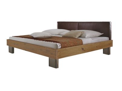 Lit Cadro Alpa en chêne sauvage massif, Hasena fabricant Suisse. Meuble pour la chambre