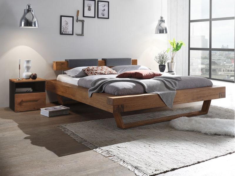 HASENA - Lit en chêne massif