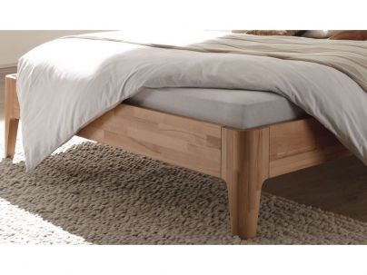 Lit Ravo en hêtre massif, Hasena fabricant Suisse. Meuble en bois massif pour la chambre.