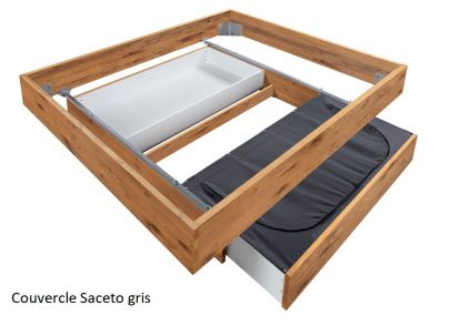 Lit Tree en chêne sauvage massif de qualité, Hasena fabricant Suisse.