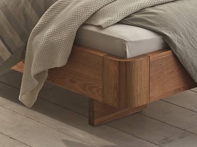 Lit Oak Airo en bois de chêne massif haut de gamme | Le Monde du Lit