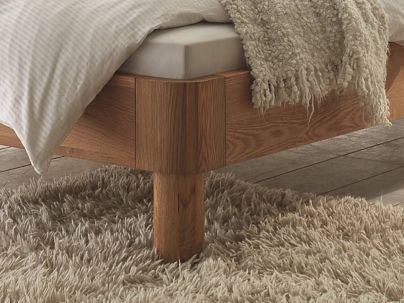 Lit Oak Tonna en chêne sauvage massif, Hasena fabricant Suisse. Meuble pour la chambre