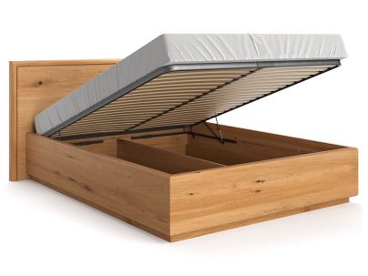 Lit coffre en bois massif FSC, fabrication européenne