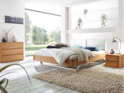 Lit Oak  Cemoa en chêne sauvage massif, Hasena fabricant Suisse. Meuble pour la chambre