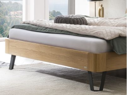 Lit Jenito en bois de chêne massif haut de gamme | Le Monde du Lit