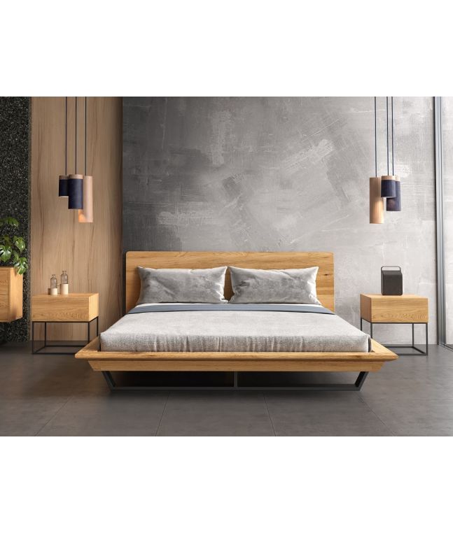 Lit en chêne massif FSC