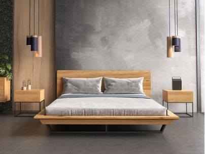 Lit en chêne massif FSC