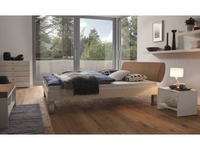 Lit Soft Elipsa, Hasena fabricant Suisse. Meuble contemporain pour la chambre