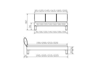 Lit Soft Elipsa, Hasena fabricant Suisse. Meuble contemporain pour la chambre
