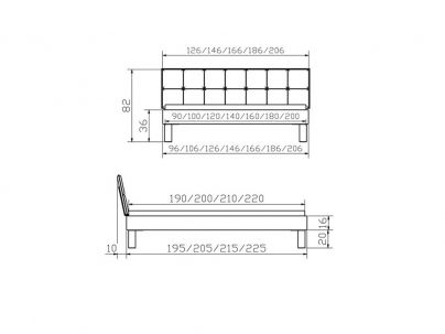 Lit Soft Sogno, Hasena fabricant Suisse. Meuble contemporain pour la chambre