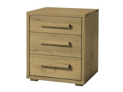 Chevet Turina en chêne sauvage massif, Hasena fabricant Suisse. Meuble pour la chambre