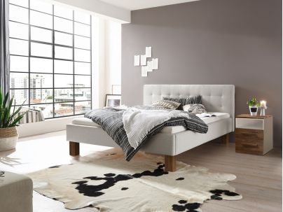 Chevet Dowe Noyer massif et blanc | Collection Selezione | Le Monde du Lit