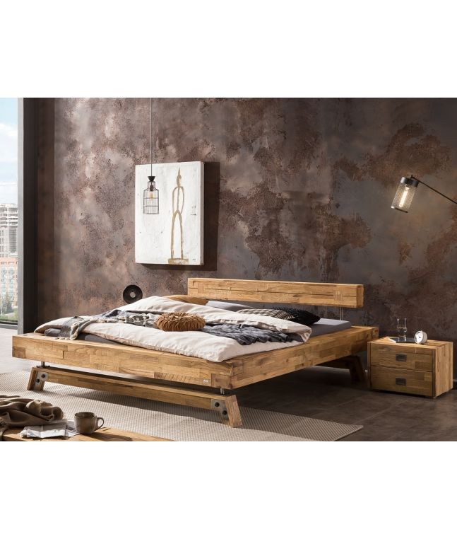 HASENA - Lit en chêne massif