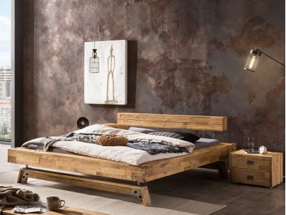 HASENA - Lit en chêne massif