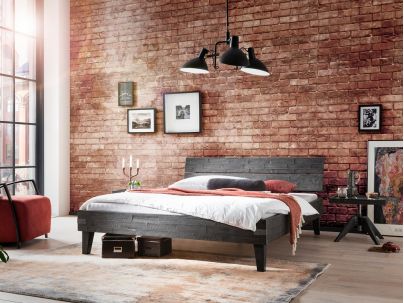 Chevet Carpi en Acacia vintage Grey | Collection Factory | Le Monde du Lit