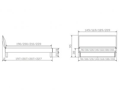 Lit Indi de qualité, Hasena fabricant Suisse. Le Monde du Lit