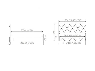 Lit Cone Umbia en acacia massif | Collection Factory | Le Monde du Lit