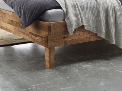 Lit Cone Varus en Chêne massif recyclé | Collection Factory | Le Monde du Lit