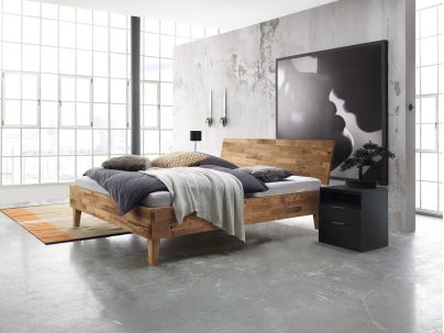 Lit Cone Varus en Chêne massif recyclé | Collection Factory | Le Monde du Lit