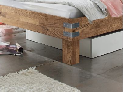 Lit Factory Malta en chêne massif recyclé | Collection Factory | Le Monde du Lit