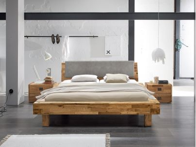 HASENA - Lit en chêne massif