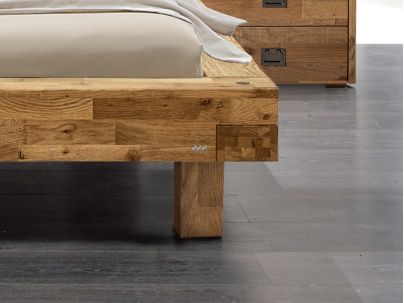 Lit Factory Varus en chêne massif recyclé | Collection Factory | Le Monde du Lit