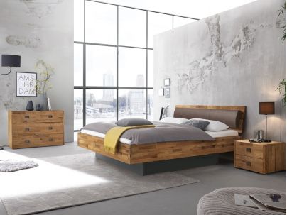 Lit Lovie Arcada avec tiroirs en chêne massif recyclé | Collection Factory | Le Monde du Lit