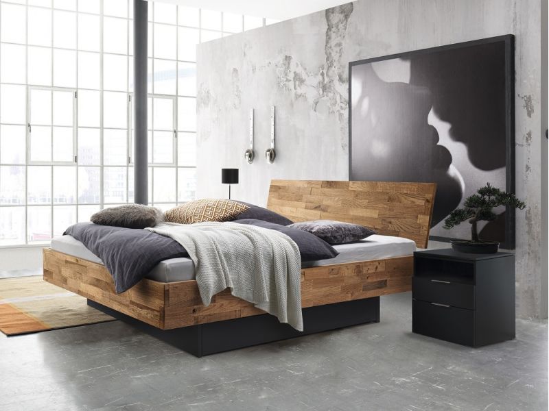 HASENA - Lit en chêne massif