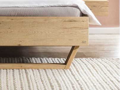 Lit Cadro Naturo en chêne noueux massif  | Collection Oak Wild | Le Monde du Lit