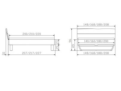 Lit Cadro Naturo en chêne noueux massif  | Collection Oak Wild | Le Monde du Lit