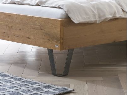 Lit Cadro Jeno en chêne noueux naturel massif  | Collection Oak Wild | Le Monde du Lit