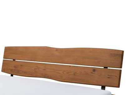 Lit Aosta Naturo 2 en chêne noueux naturel massif  | Collection Oak Wild | Le Monde du Lit