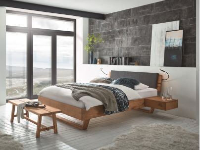 Lit Cadro Skid en chêne noueux massif  | Collection Oak Wild | Le Monde du Lit