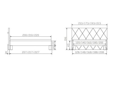 Lit Cadro Umbia en chêne noueux massif  | Collection Oak Wild | Le Monde du Lit