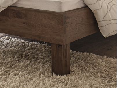 Lit Cadro Umbia en chêne noueux massif  | Collection Oak Wild | Le Monde du Lit