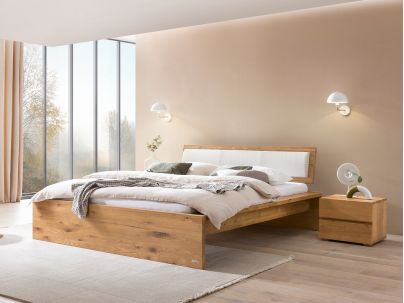 Lit Aspino Alpa en chêne noueux massif  | Collection Oak Wild Bormio | Le Monde du Lit