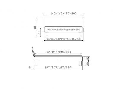 Lit Top Orva, Hasena fabricant Suisse. Meuble design haut de gamme pour la chambre