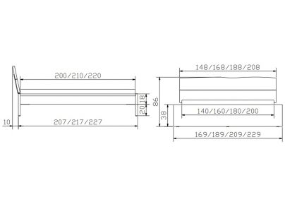 Lit Aspino Naturo en chêne noueux massif  | Collection Oak Wild Bormio | Le Monde du Lit