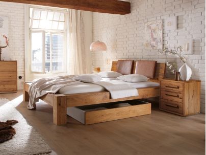 HASENA - Lit en chêne massif