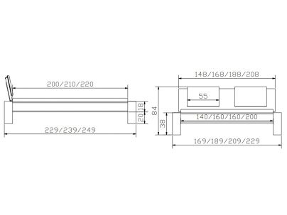Lit Sion en chêne noueux massif  | Collection Oak Wild Bormio | Le Monde du Lit