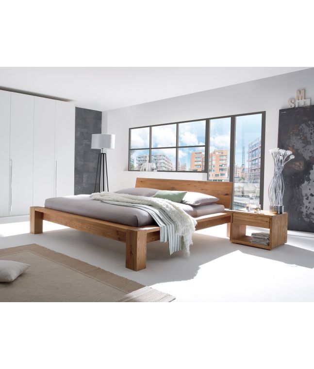 HASENA - Lit en chêne massif