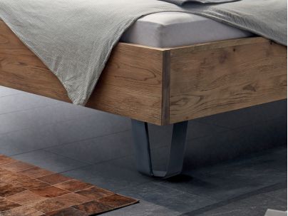 Lit Cadro Vintage en chêne noueux massif  | Collection Oak Wild Vintage | Le Monde du Lit