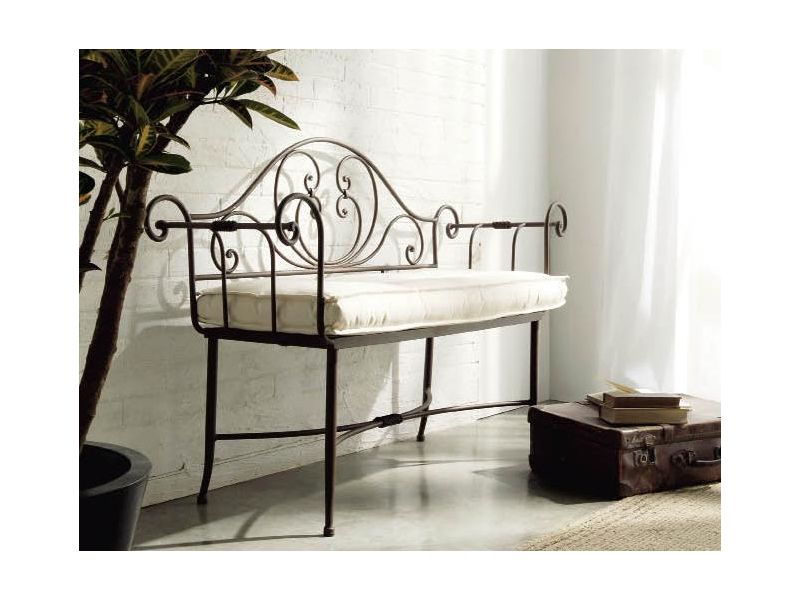 Banquette en fer forgé Danubio