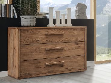 Armoire Léo 8 en chêne massif haut de gamme, meuble pour la chambre. Lotuséa