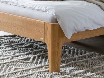 Lit Bianco Elipsa en chêne massif haut de gamme | Collection Oak Bianco | Le Monde du Lit